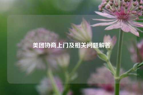 美团协商上门及相关问题解答