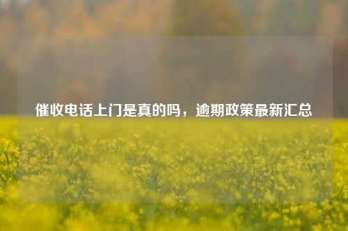 催收电话上门是真的吗，逾期政策最新汇总